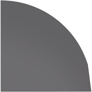 Verkettungsplatte, 90° Viertelkreis, BxT 800 x 800 mm, graphit eurokraft pro Image