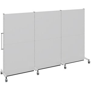 kaiserkraft Mobile Akustikwand, für Industrie und Büro, LxBxH 3000 x 740 x 2021 mm Image
