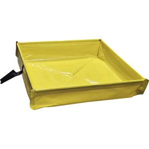 Kleingebinde-Faltwanne, aus PVC, Farbe gelb, Auffangvolumen 43 l eurokraft basic Image