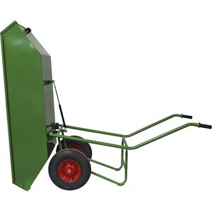 kaiserkraft Kippkuli, pulverbeschichtet, Luftreifen, Tragfähigkeit 500 kg, LxB 2000 x 800 mm, 450 l Image
