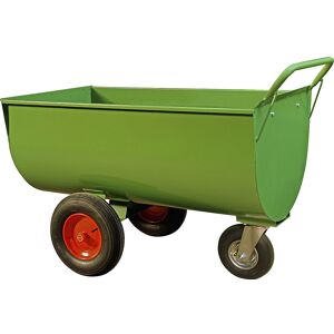 kaiserkraft Muldenwagen, Luftreifen, LxH 1250 x 820 mm, 400 l Image