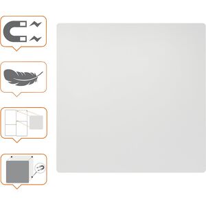 Whiteboard, modular/rahmenlos, Stahl lackiert, weiß, BxH 450 x 450 mm nobo Image