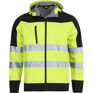Warnschutz-Softshelljacke, neongelb, schwarz, Größe XXL Leipold+Döhle Image