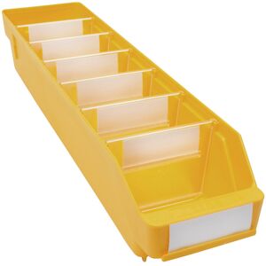 Regalkasten aus hochschlagfestem Polypropylen, gelb, LxBxH 500 x 118 x 95 mm, VE 30 Stk STEMO Image