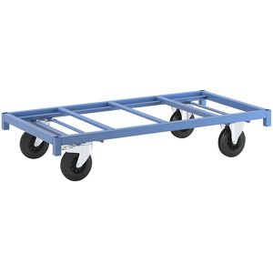 Plattformwagen MODULAR, Tragfähigkeit 500 kg, Ladefläche 1550 x 800 mm, 2 Lenkrollen mit Doppelstopp, 2 Bockrollen eurokraft pro Image