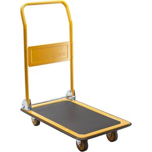kaiserkraft Profi-Plattformwagen, Tragfähigkeit 170 kg, melonengelb, ab 2 Stk Image
