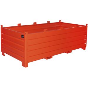 Sammelbehälter, Volumen 2,0 m³, feuerrot eurokraft pro Image