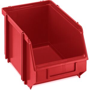 kaiserkraft Sichtlagerkasten, selbsttragend, LxBxH 234 x 147 x 129 mm, VE 30 Stk, rot, VE 30 Stk Image