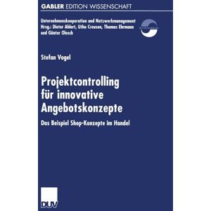Deutscher Universitätsverlag Projektcontrolling für innovative Angebotskonzepte Image