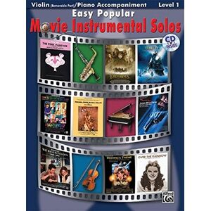 Alfred Music - Easy Popular Movie Instrumental Solos (for Strings): Violin / Piano Accompaniment (incl. CD) (Pop Instrumental Solo Series) - Preis vom 18.09.2025 05:07:49 h Image