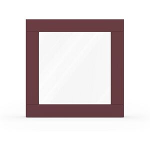 fensterversand.ch Fenster Weinrot RAL 3005, Holzfenster, Classic IV 68, 510 x 510 mm, einteilig, festverglast, individuell konfigurieren Image