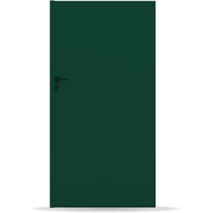 Gardengate Gartentür, Moosgrün RAL 6005, Einzeltor, Modell Baden, Aluminium, Weiss, flexible Befestigungssysteme, individuell konfigurierbar Image