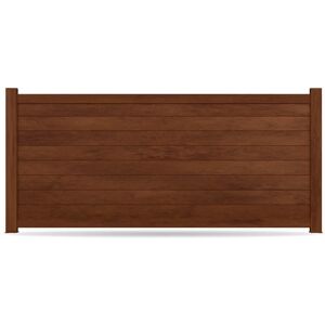 Gardengate Zaun, Aluminium, Rostoptik, Rostrot Metall-Effekt, Modell Luzern, flexible Befestigungssysteme, Zaunelement individuell konfigurierbar Image