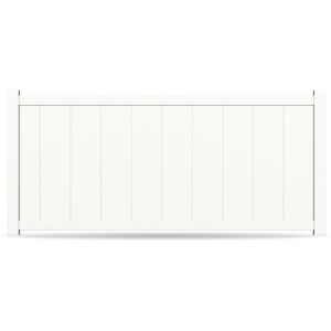 Gardengate Zaun, Aluminium, Weiss RAL 9016, Modell Schlieren, flexible Befestigungssysteme, Zaunelement individuell konfigurierbar Image