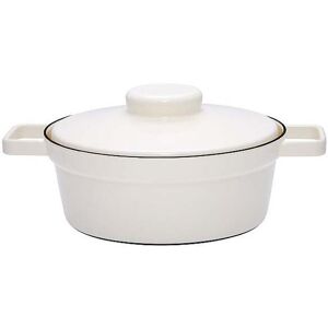 RIESS Emaille Kasserolle mit Deckel Aromapot - Truehomeware 24cm 2l weiss EG Image