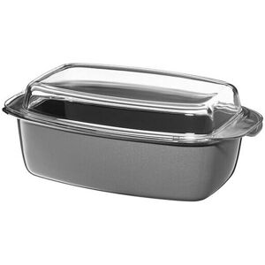 Wmf Fusiontec Mineral Bräter Mit Glasdeckel, Rechteckig, 32 X 21 Cm Platinum Grau   05 1591 5290 Image