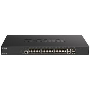 D-Link DXS-1210-28S - Rackmount 10G Smart Switch, 4x RJ-45, 24x SFP+ Image