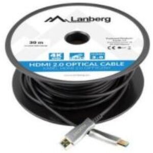 Lanberg CA-HDMI-20FB-0800-BK - Optisches HDMI 2.0 Kabel / 4K - 80m Image