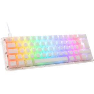 DuckyChannel Ducky One 3 Aura White Mini Gaming Tastatur, RGB LED - MX-Silent-Red (GER-Layout) Image