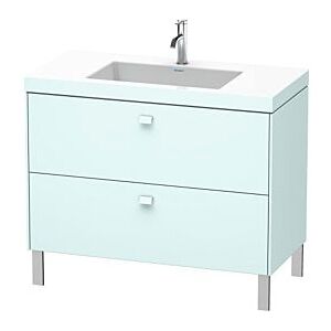 Duravit Brioso c-bonded Waschtisch mit Unterbau BR4702N0909, 100x48, Lichtblau Matt, ohne Hahnloch Image