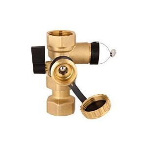 Afriso Kappenventil 77950 G 1 x 1, mit integriertem KFE-Hahn G 3/4 Image