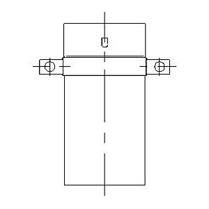 Bertrams Ewr-d Zwischenstütze 21ZSH-D350 350 x 1 mm, mit Haltering Image