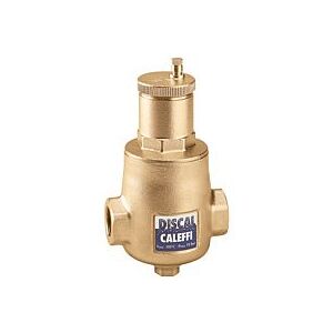 Caleffi Discal Mikroblasenabscheider 551006 1" IG, Messing-Gehäuse, mit Entleerungsstutzen Image