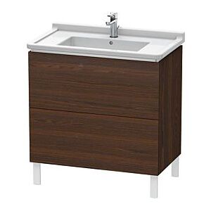 Duravit L-Cube Waschtisch-Unterschrank LC660906969 82 x 46,9 cm, nussbaum gebürstet, 2 Auszüge, stehend Image