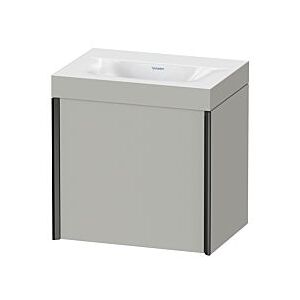 Duravit XViu Waschtisch-Unterschrank XV4630NB207C 45x33,3cm, 1 Tür, links, ohne Hahnloch, schwarz matt, Rahmen C, betongrau matt Image