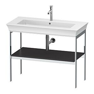 Duravit White Tulip Waschtisch-Konsole WT454105858 98,4 x 45 cm, Graphit Seidenmatt, bodenstehend, Metall Image