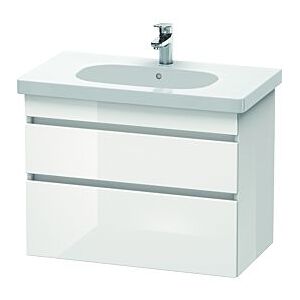 Duravit DuraStyle Waschtisch-Unterschrank DS648409118 80 x 45,3 cm, taupe/weiß matt, 2 Schubkästen, wandhängend Image