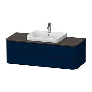 Duravit Happy D.2 Waschtisch-Unterschrank HP497209898 40,8 x 130 x 55 cm, 2 Schubkästen, für Aufsatzbecken, nachtblau seidenmatt Image