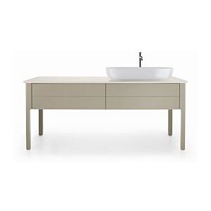 Duravit Luv Waschtisch-Konsole LU9468R1717 178,3x59,5cm, rechts, Weiß Struktur, aus Quarzstein, 1 Ausschnitt Image