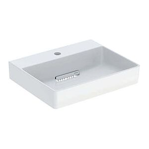Geberit One Aufsatz-Waschtisch 505024001 50cm, Hahnloch mittig, ohne Überlauf, weiß KeraTect/Blende weiß glänzend Image