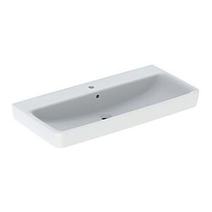 Geberit Renova Plan Waschtisch 501706001 100x48cm, Hahnloch mittig, mit Überlauf, weiß Image