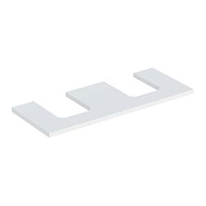 Geberit One Waschtisch-Platte 505335002 120 x 3 x 47 cm, weiß/lackiert matt, Ausschnitt zweifach Image
