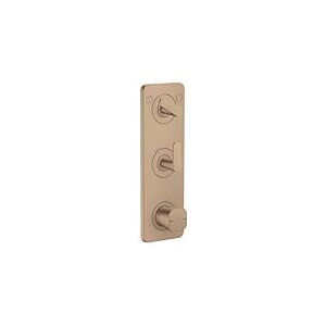 Hansgrohe Thermostat Modul 380/120 UP FS 49700310 Unterputz, 2 Verbraucher, Brushed Red Gold Image