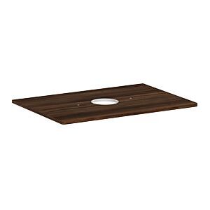 Hansgrohe Xelu Q Konsole 54113630 780 x 550 mm, Ausschnitt mittig, Aufsatzwaschtisch ohne Hahnloch, Nussbaum dunkel Image