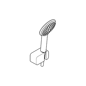 Kludi Freshline Wannen-Brause-Set 6787091-00 weiß/chrom, Wandanschlussbogen, 1S-Handbrause, Brauseschlauch Image