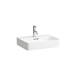 LAUFEN VAL Waschtisch 8102820001081,55x42cm, 3 Hahnlöcher und Überlauf, Saphirkeramik Image