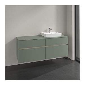 Villeroy und Boch Collaro Waschtischunterschrank C07500AF 140x54,8x50cm, Waschtisch rechts, soft green Image