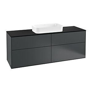 Villeroy und Boch Finion Waschtischunterschrank F32200HG 160x60,3cm, Abdeckplatte black matt, Midnight Blue Matt Lacquer Image