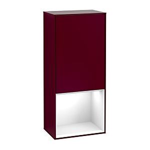 Villeroy und Boch Finion Seitenschrank F540GFHB 41,8x93,6x27cm, links, Regal unten Glossy White, Peony Matt Image