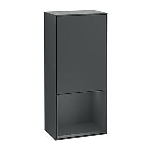 Villeroy und Boch Finion Seitenschrank F540HGHG 41,8x93,6x27cm, links, Regal unten Midnight Blue Matt, Midnight Blue Matt Lacquer Image