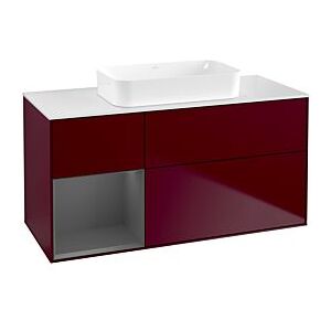 Villeroy und Boch Finion Waschtischunterschrank F701GKHB 120x60,3x50,1cm, Regal links Anthracite matt, Peony Matt Image