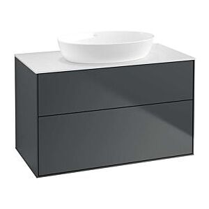 Villeroy und Boch Finion Waschtischunterschrank FA0100HG 100x60,3cm, Abdeckplatte white matt, Midnight Blue Matt Lacquer Image