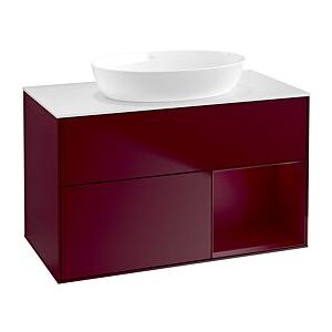 Villeroy und Boch Finion Waschtischunterschrank FA21HBHB 100cm, Abdeckplatte white matt, Regale Peony matt lacquer, Peony Matt Image