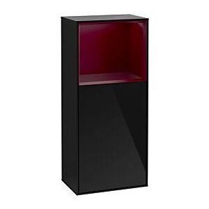 Villeroy und Boch Finion Seitenschrank G500HBPH 41,8x93,6cm, links, Emotion, Regal oben Peony Matt, Glossy Black Lacquer Image