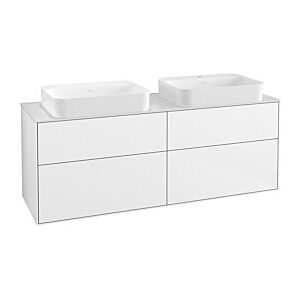 Villeroy und Boch Finion Waschtischunterschrank G72100GF 160x60,3x50,1cm, Glass White Matt, Glossy white lacquer Image