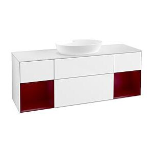 Villeroy und Boch Finion Waschtischunterschrank GD01HBGF 120cm, Abdeckplatte white matt, Emotion, Regale Peony matt lacquer, Glossy white lacquer Image